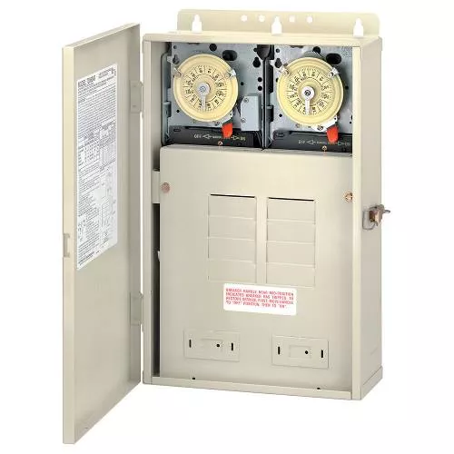 DUAL TIMER W/100 AMP CTR 240V