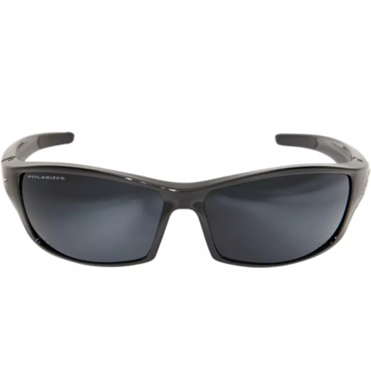 Edge Eyewear TSR21-G15-7 Reclus Safety Glasses, Black Frame, Polarized G-15 Silver Mirror Lens