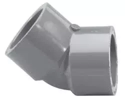 Elbow, 1-1/2" Slip Gray PVC Schedule 80 45 Degree