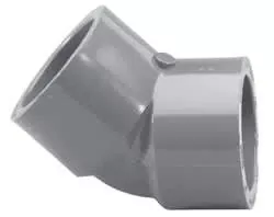Elbow, 2-1/2" Slip Gray PVC Schedule 80 45 Degree
