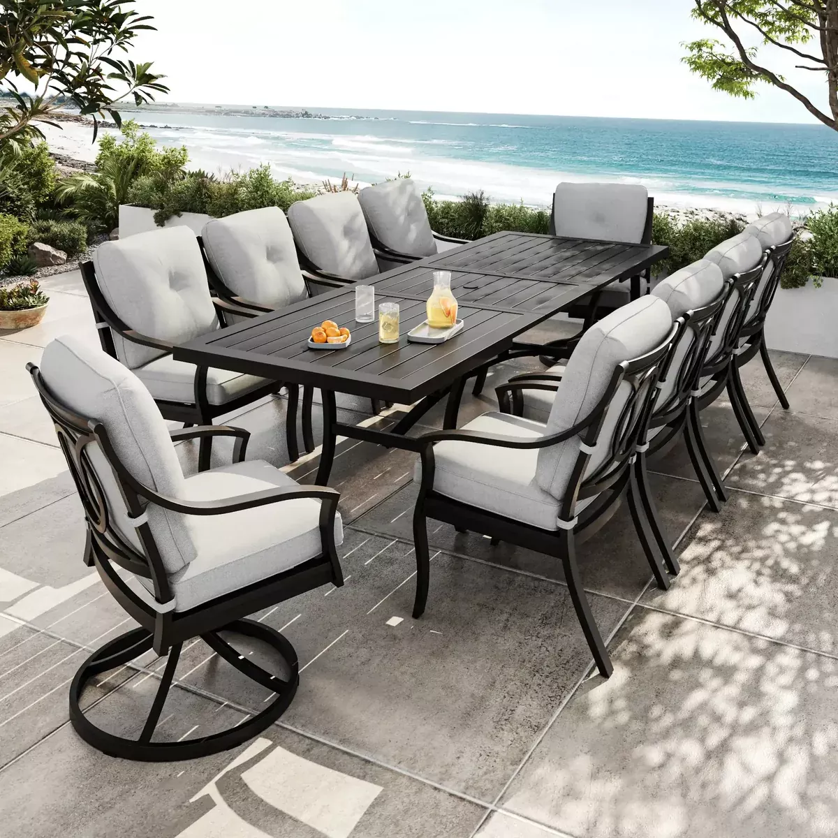 Estate 11 Piece Cushioned Dining Group