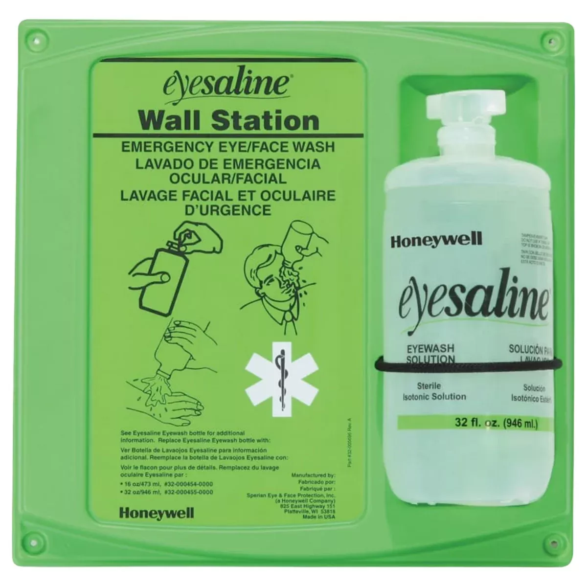 Eyesaline Wall Station, 32 oz, Single Bottle