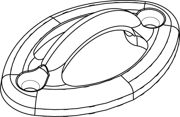 FLAT OVAL ROPE EYE
