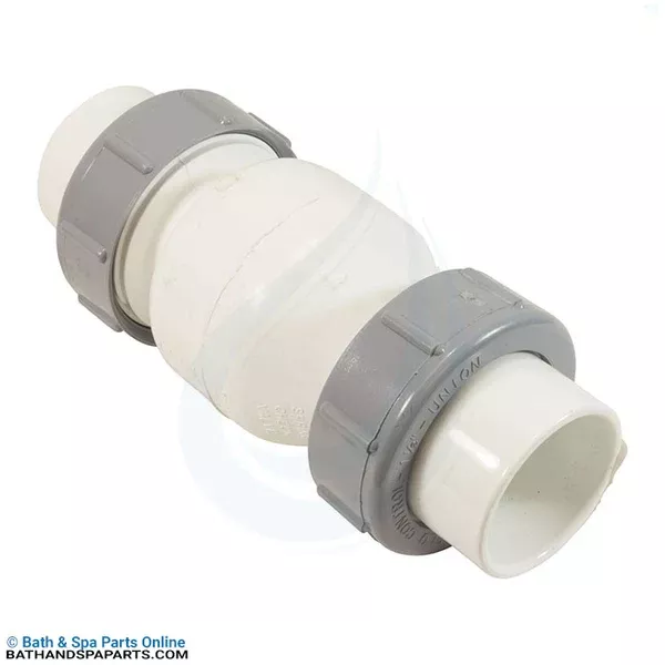 Flo Control 1-1/2″ Slip Swing Check Valve [True Union] [White] (1700-15)