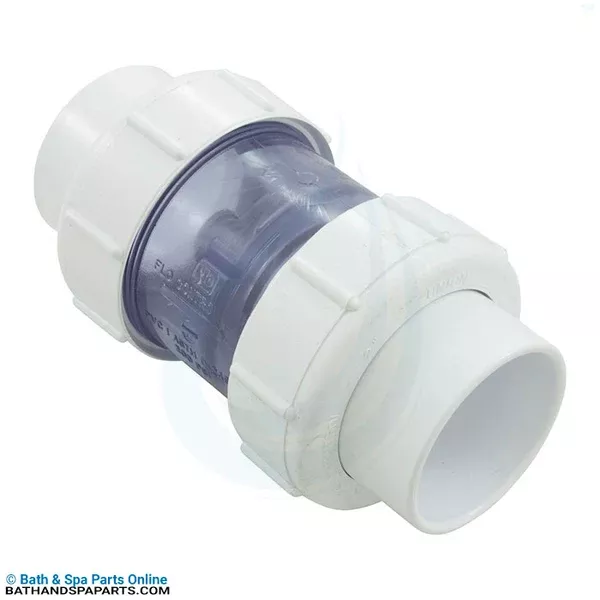 Flo Control 2″ SxS 5lb Check Valve [Clear PVC Union] (1795C20)