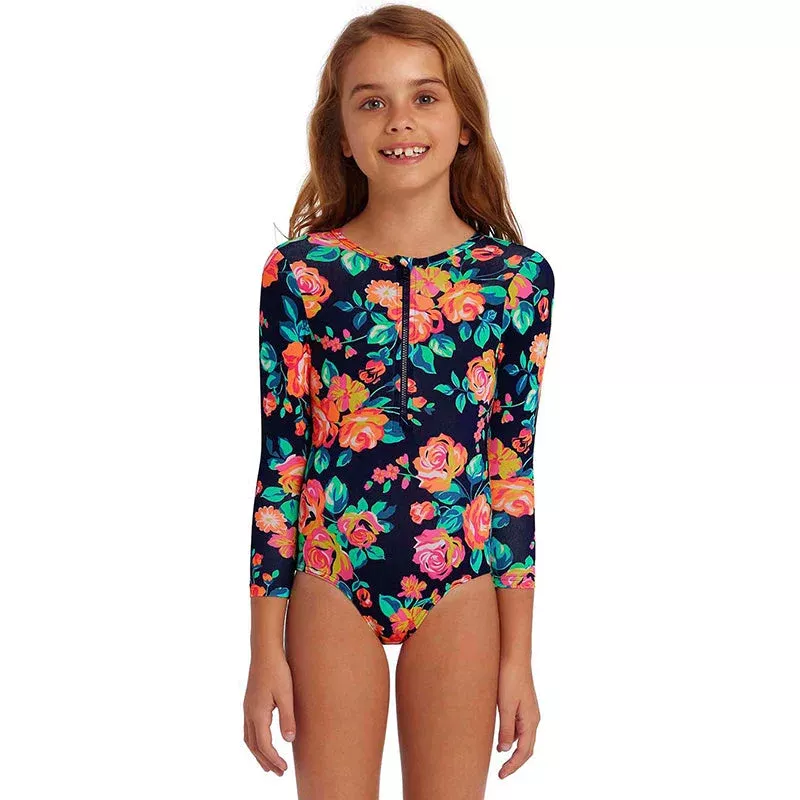 Funkita – Full Bloom – Toddler Girls Sun Cover One Piece