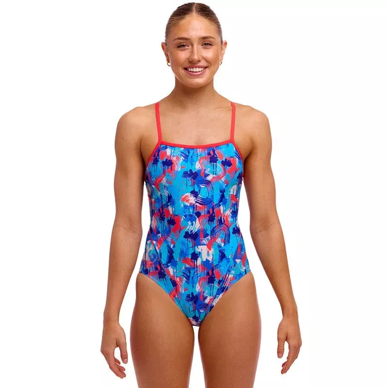 Funkita – Messy Messy Messy – Ladies Eco Single Strap One Piece