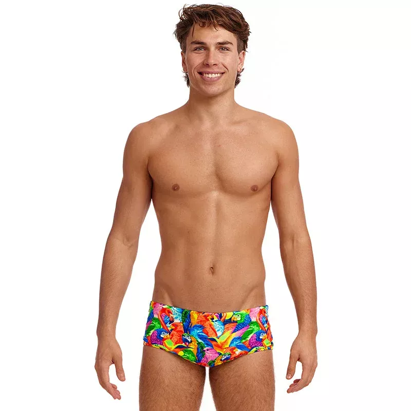 Funky Trunks – Bright Birds – Mens Eco Sidewinder Trunks