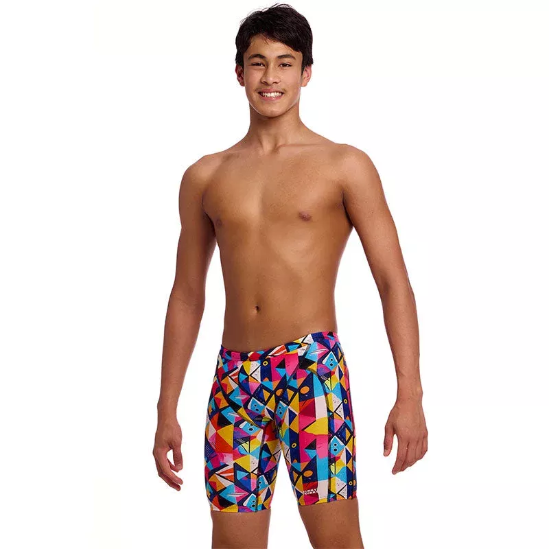 Funky Trunks – Broken Blox – Boys Eco Training Jammers