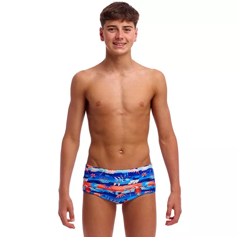 Funky Trunks – Forever Fossil – Boys Eco Sidewinder Trunks