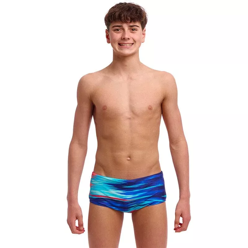 Funky Trunks – Storm At Sea – Boys Eco Sidewinder Trunks