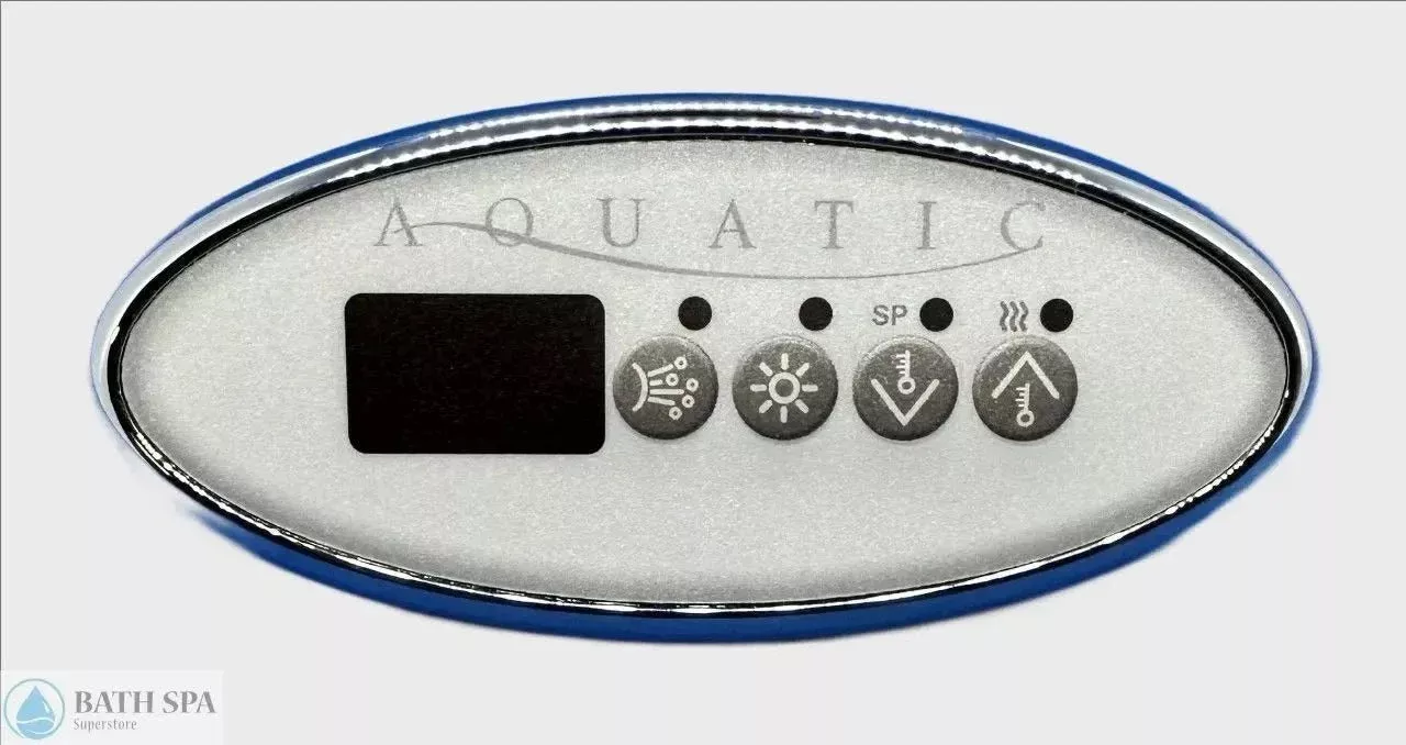 Gecko Alliance Lasco Gecko Keypad 4 Button With Display Chrome – 8 Pin Ribbon Cable Ready