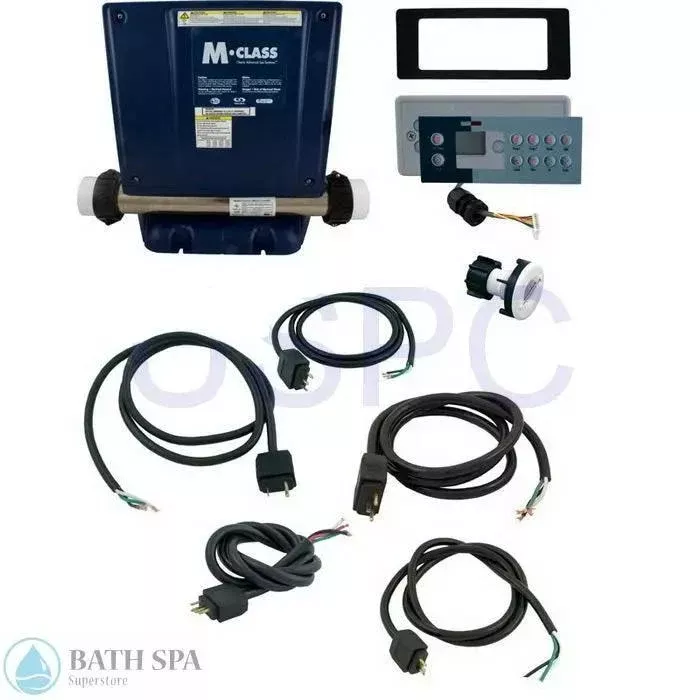 Gecko M-Class Spa Control System With JJ Cords And Topside Panel Five And A Half Kilowatts 120 And 240 Volt