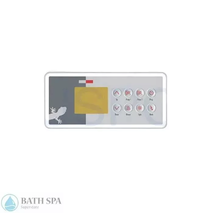 Gecko TSC-4 GE1 Keypad Overlay For M-Class And TSPA Spa Systems Includes Overlay 9916-100094 And 0201-007148