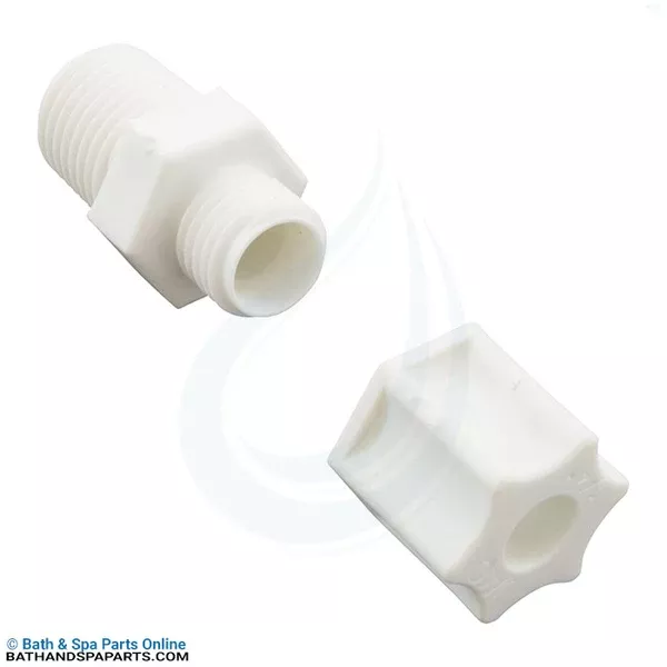 Generic Plastic Compression Fitting [1/4″ MPT x 1/4″ Tube] (89-555-1500)