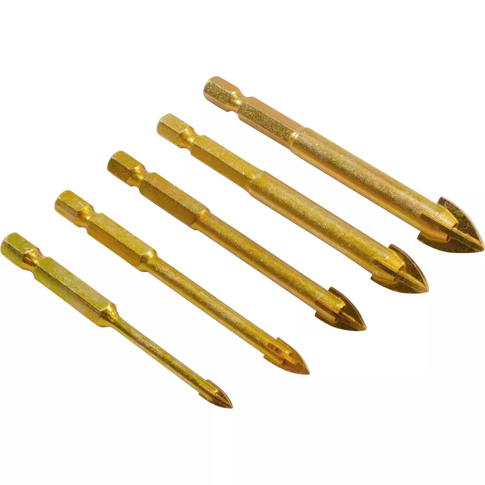 Glass Drill Bit Set, NEMO, 4,6,8,10,12mm bits- RK05009