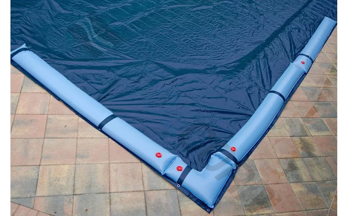 GPC Winter Covers 14′ x 28′ Blue/Black Rectangle Solid Winter Pool Cover for Above Ground Pool 771933IGBLB