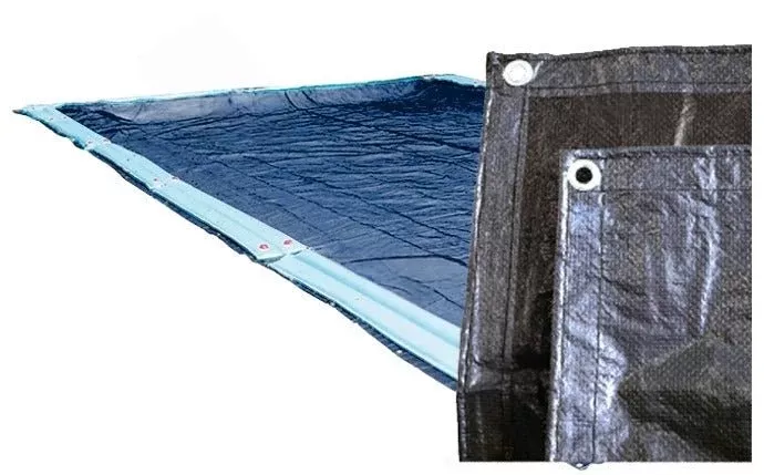 GPC Winter Covers 21′ x 41′ Blue/Black Unbound Rectangular IG Winter Cover for 16′ x 36′ Rect Pool