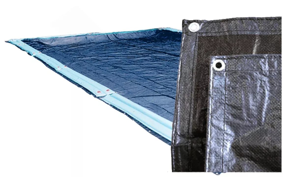 GPC Winter Covers 23′ x 41′ Blue/Black Unbound Rectangular IG Winter Cover for 18′ x 36′ Rect Pool