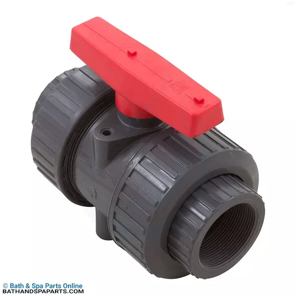 Hayward 1-1/2″ PVC True Union Ball Valve [Gray] (TBB1015CPEG)