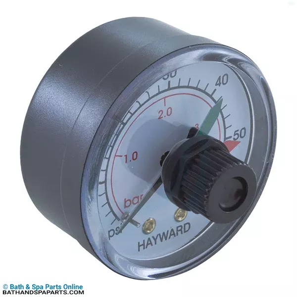 Hayward 1/4″ MPT Back Mount Adj Pressure Gauge [0-60psi] (ECX2712B1)