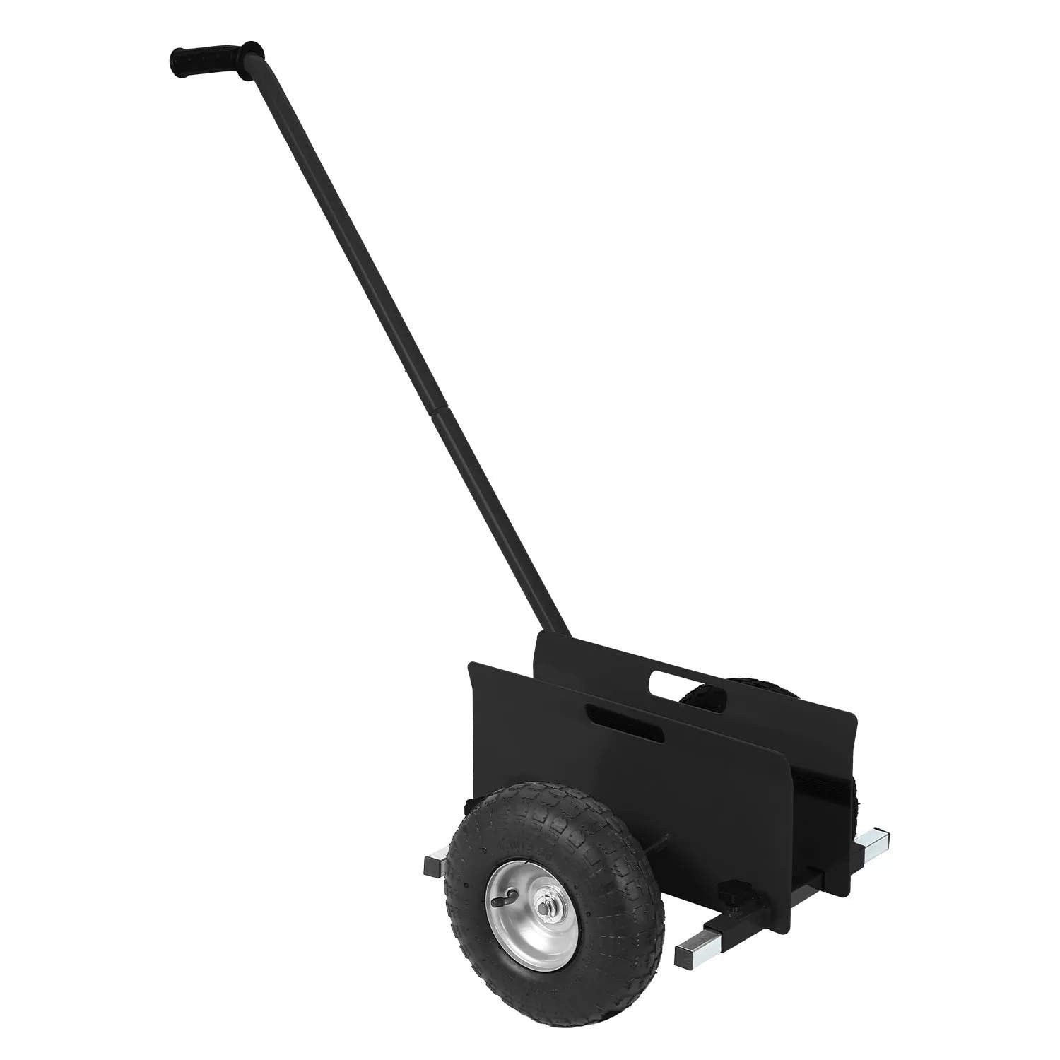 Heavy Duty Panel Dolly Cart – 660 lbs Load Capacity – Adjustable Steel Frame & Extended Handle – 10″ Sturdy Rubber Wheels – Perfect for Drywall, Plywood, Doors Material Handling – Black