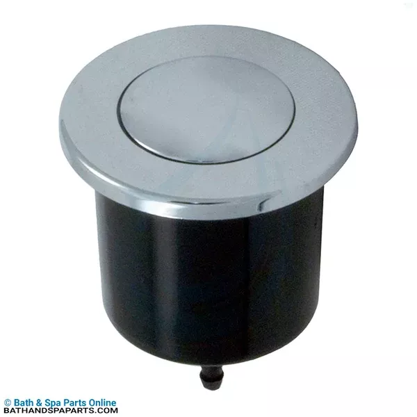 Herga Microbore Chrome Air Button (6434-CCAO)