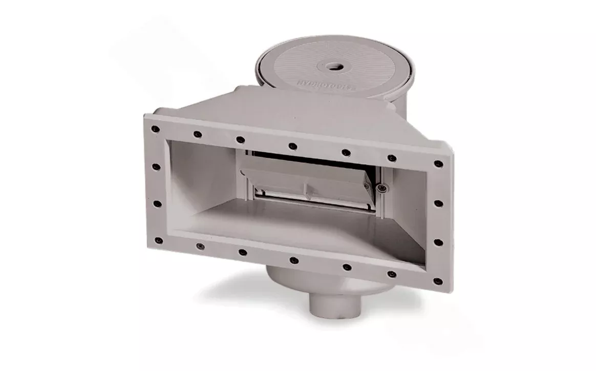HydroTools 8939G Gray Complete Widemouth Thru-Wall Skimmer