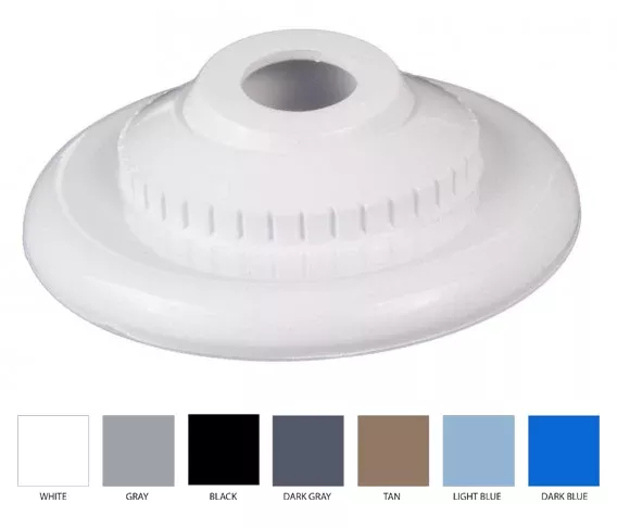 Inlet, 3/4" Extd Flange Dk Blu