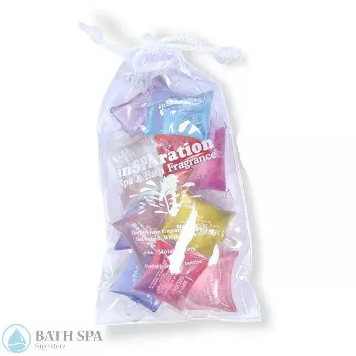 InSPAration Aromatherapy Gift Pack Quantity 12 Half Ounce Packets In Vinyl Spa Bag For Hot Tubs