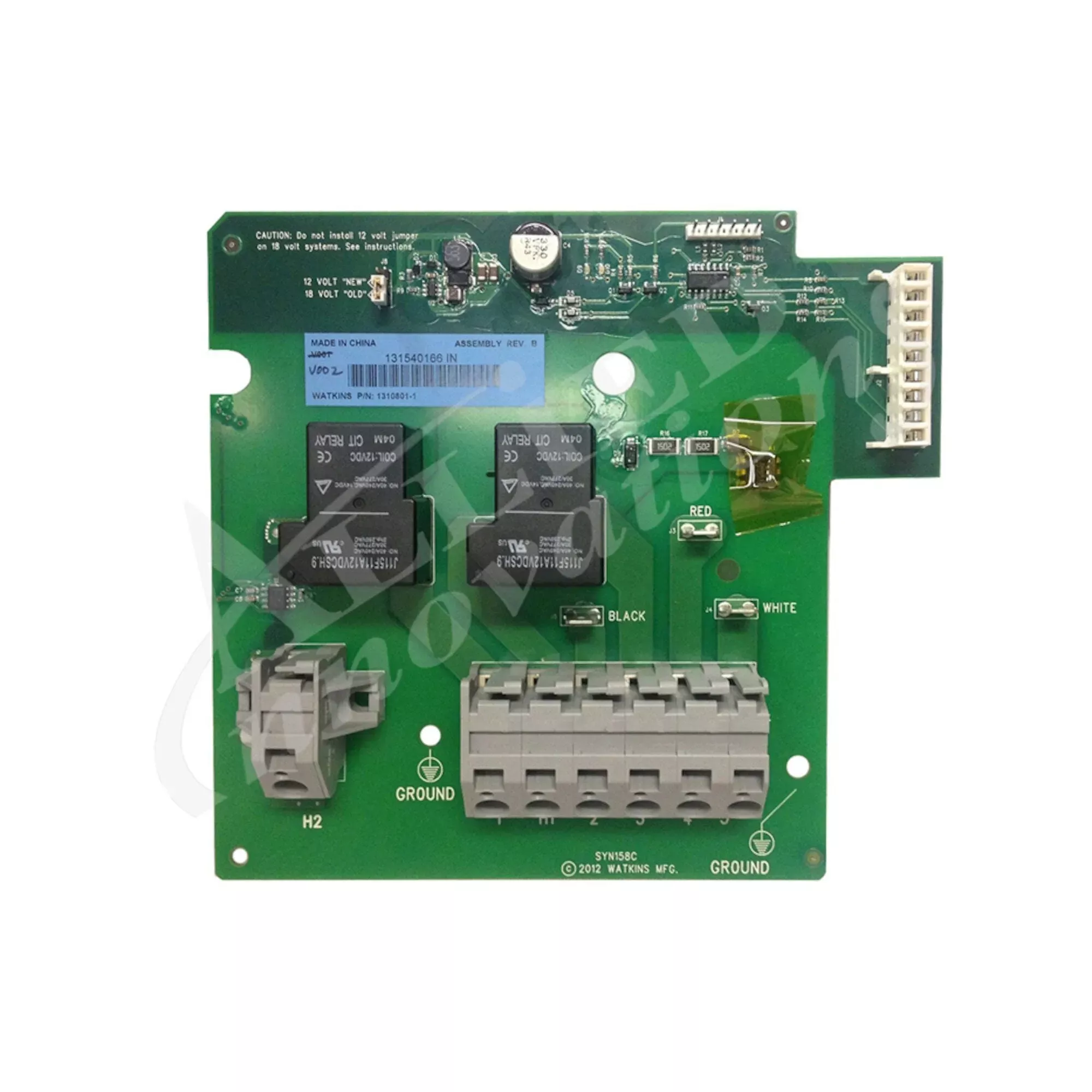 IQ2020 2 Relay Circuit Board 77119