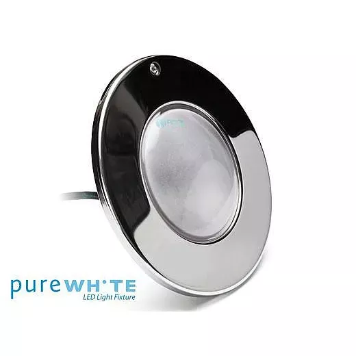 J&J Electronics PureWhite LED Pool Light SwimQuip Series | 120V Cool White Equivalent to 600W 200′ Cord | LPL-F5W-120-200-PSQ 21154
