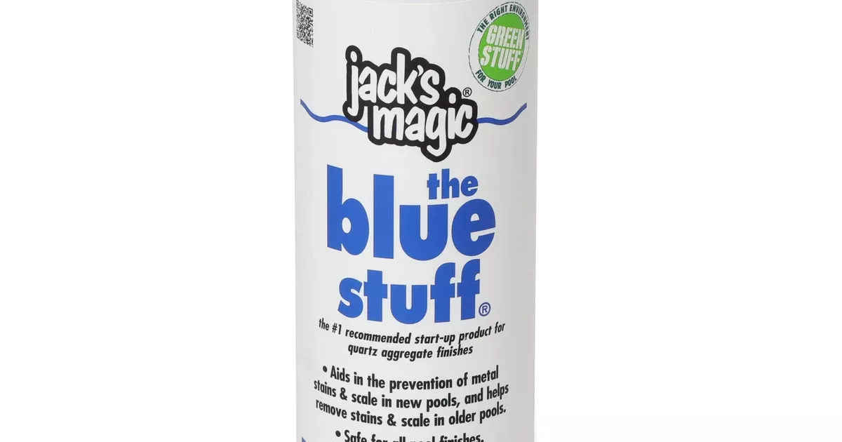 Jacks Magic Blue Stuff Pool Stain Remover, 32 oz | JMBLUE032
