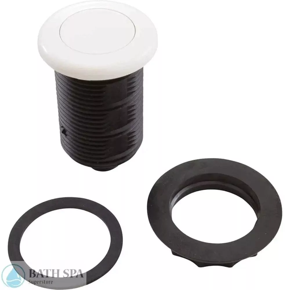 Jacuzzi LT532 Air Button Assembly White Low Profile Replacement Part For Whirlpool Jacuzzi
