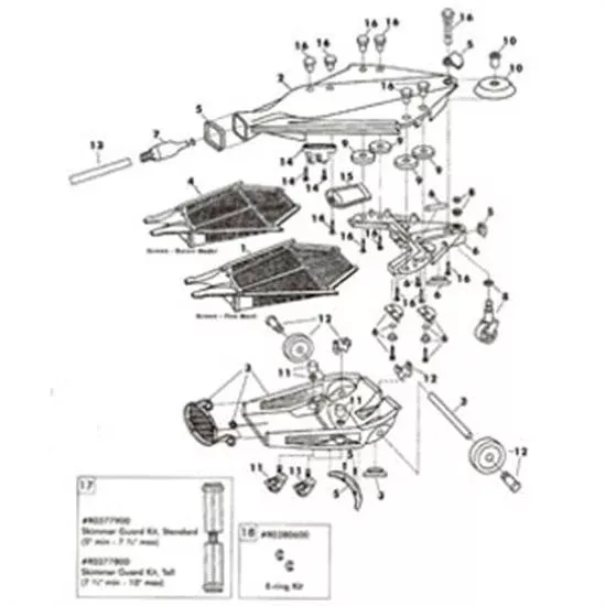 Jandy Gunite Ray-Vac White Nose Plate Kit – R0375800