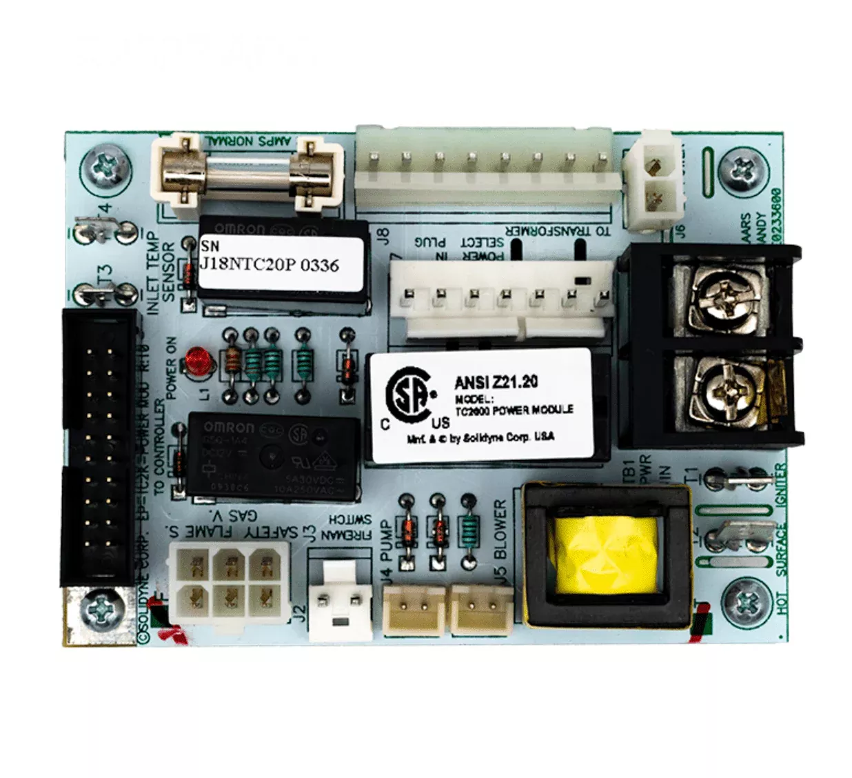 Jandy R0366800 Power Control Board for Lite2 LJ Heaters