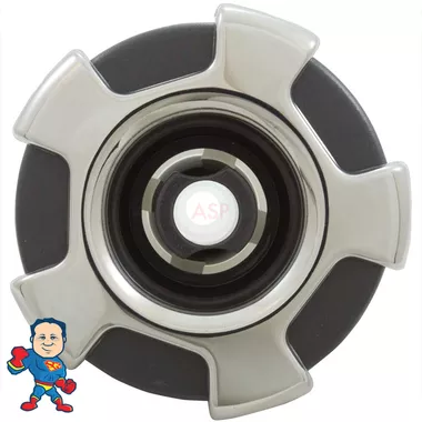 Jet Internal, CMP, Typhoon 300, 3-1/4″ face diameter, Directional, Crown, Dark Gray, Stainless Steel