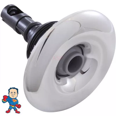 Jet Internal, Rising Dragon, Threaded, Quantum, 3-3/8″ face diameter, Directional, Stainless Steel, Gray