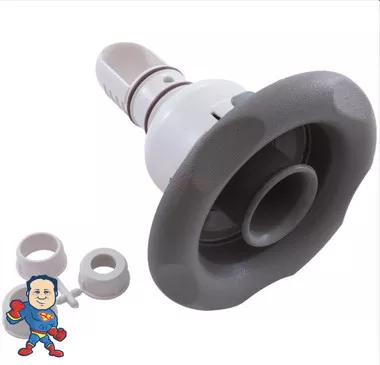Jet Internal, Waterway, Whirlpool, 5″ face diameter , Fixed, 5 Scallop, Gray, Volcano, Full Off