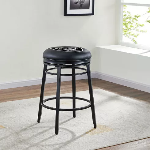 Las Vegas Raiders Black 30" Swivel Bar Stool