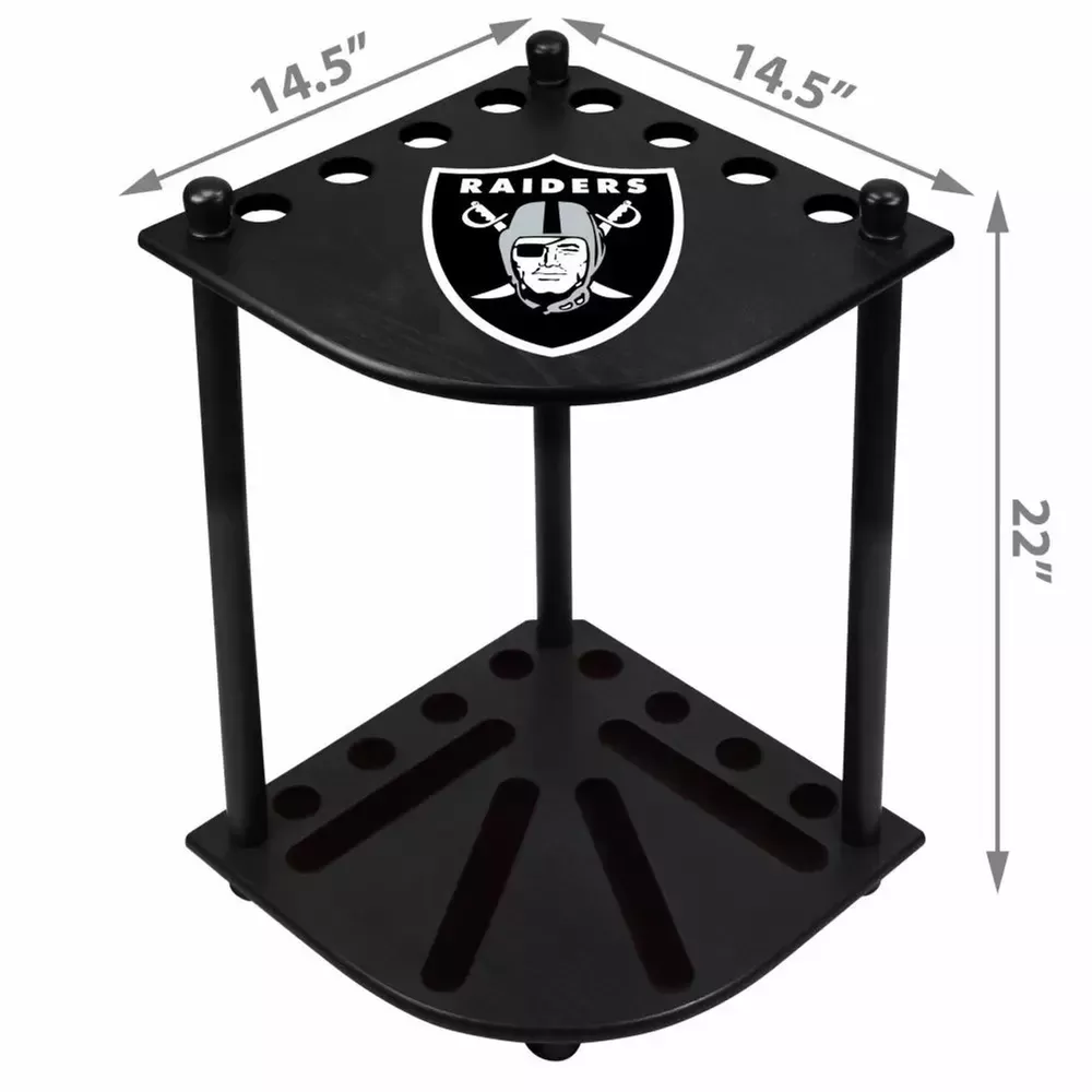 Las Vegas Raiders Corner Cue Rack