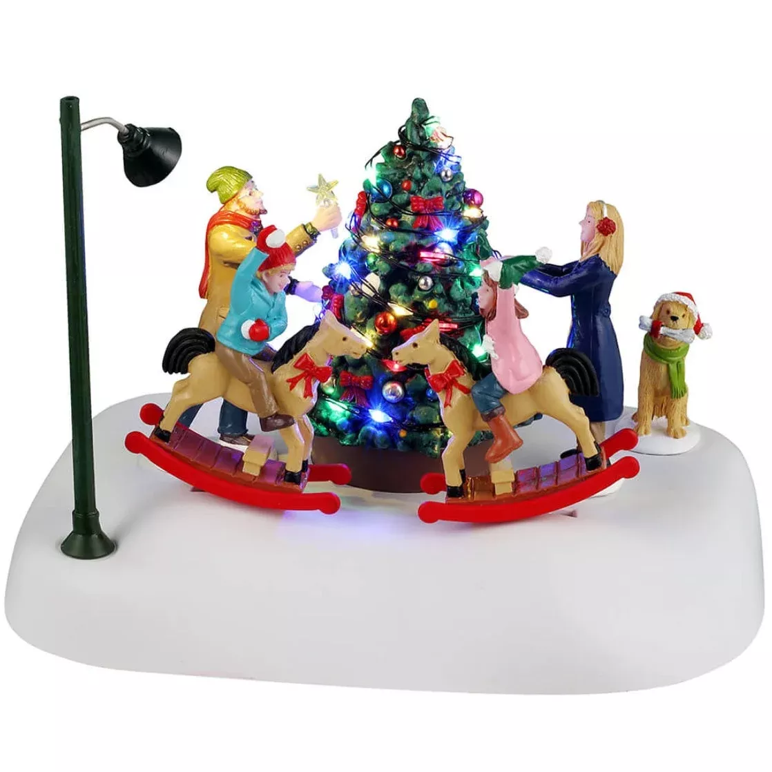 Lemax Caddington Village Table Accent: Rockin’ Around the Christmas Tree #44321