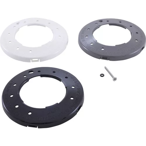 Light Face Ring Set, Zodiac, Spa, Plastic, Wht, Blk, Gry : R0451305