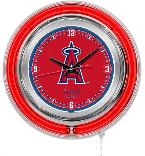 Los Angeles Angels 15" Double Neon Wall Clock