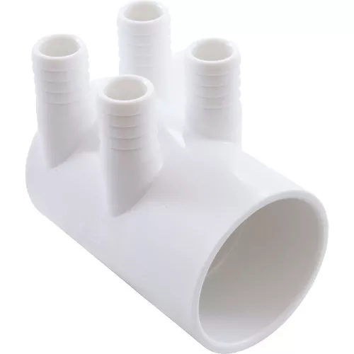 Manifold, 3/4" Barb, 4 port, Dead End, 2" Slip- WM2XSKB-4