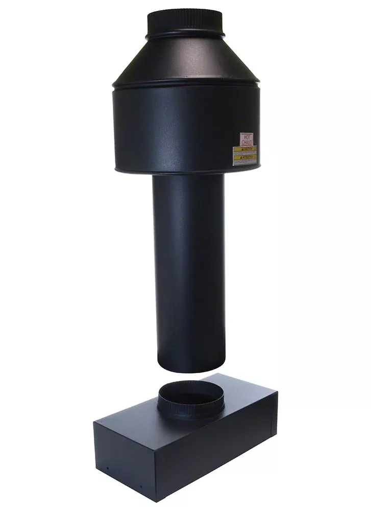 Model 156A Residential Pool Heater High Wind Stack with Adapter – 6 Inch