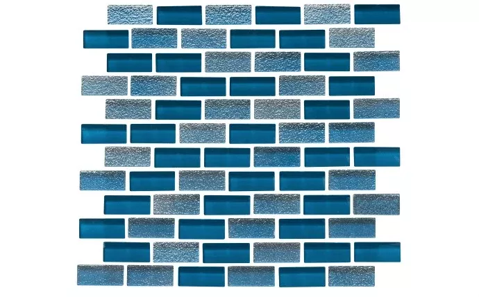 NPT 1″ x 2″ Iridescent Glass Tile Navy SNR-NAVY1X2