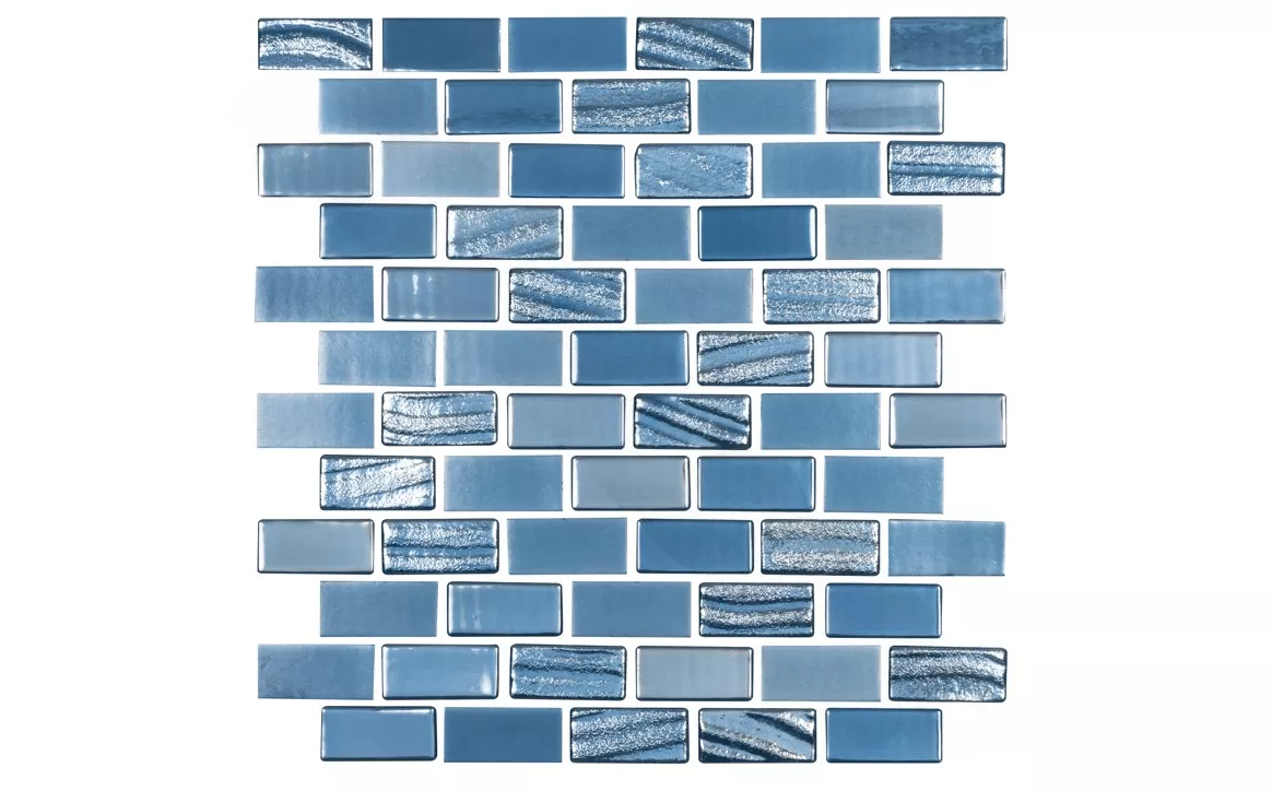 NPT SGA-COBALTO 1″ x 2″ Sea Glass Tile Cobalto