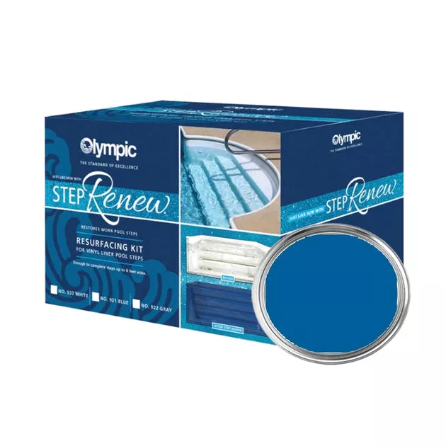 Olympic Step Renew Kit for Pool Step Repair, Blue Finish | 921