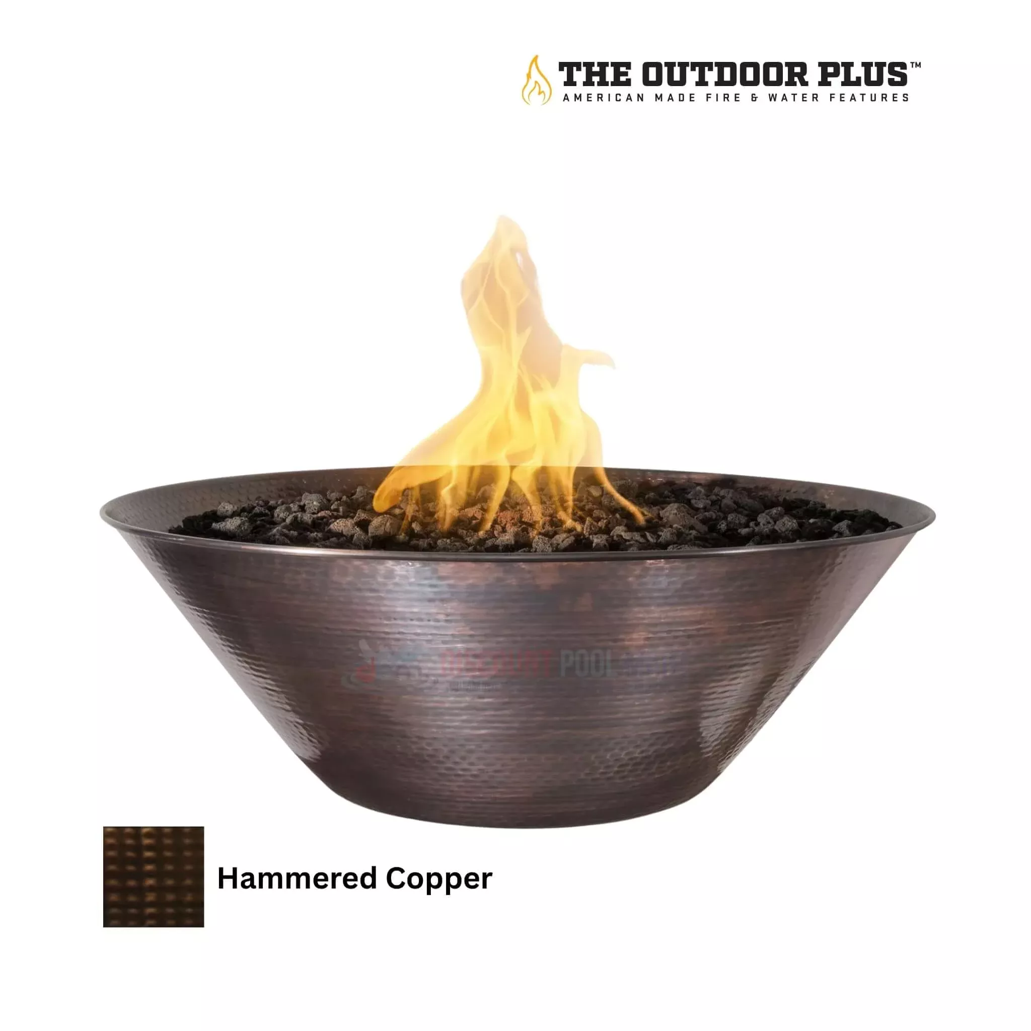 The Outdoor Plus | Remi Fire Bowl | Hammered Patina Copper | 31″